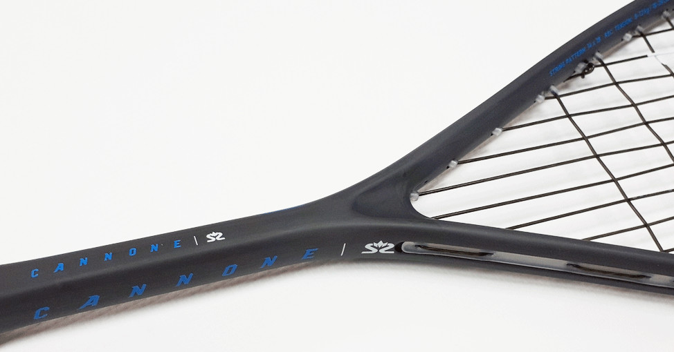 SALMING SQUASH RACKET CANNONE (Black/Blue)