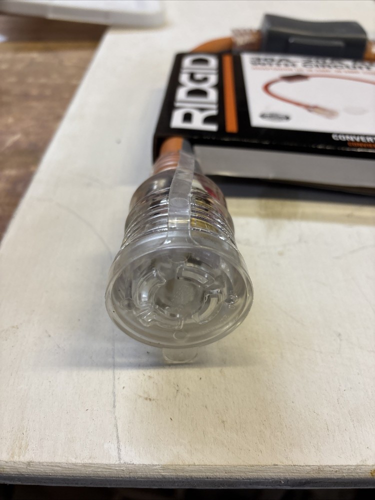 Rigid 30a-20a Adapter With Circuit Breaker