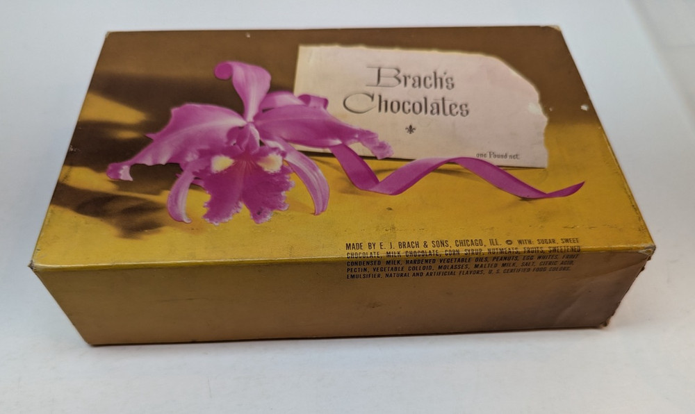 Vintage Brach's Chocolates Candy Empty Box Only