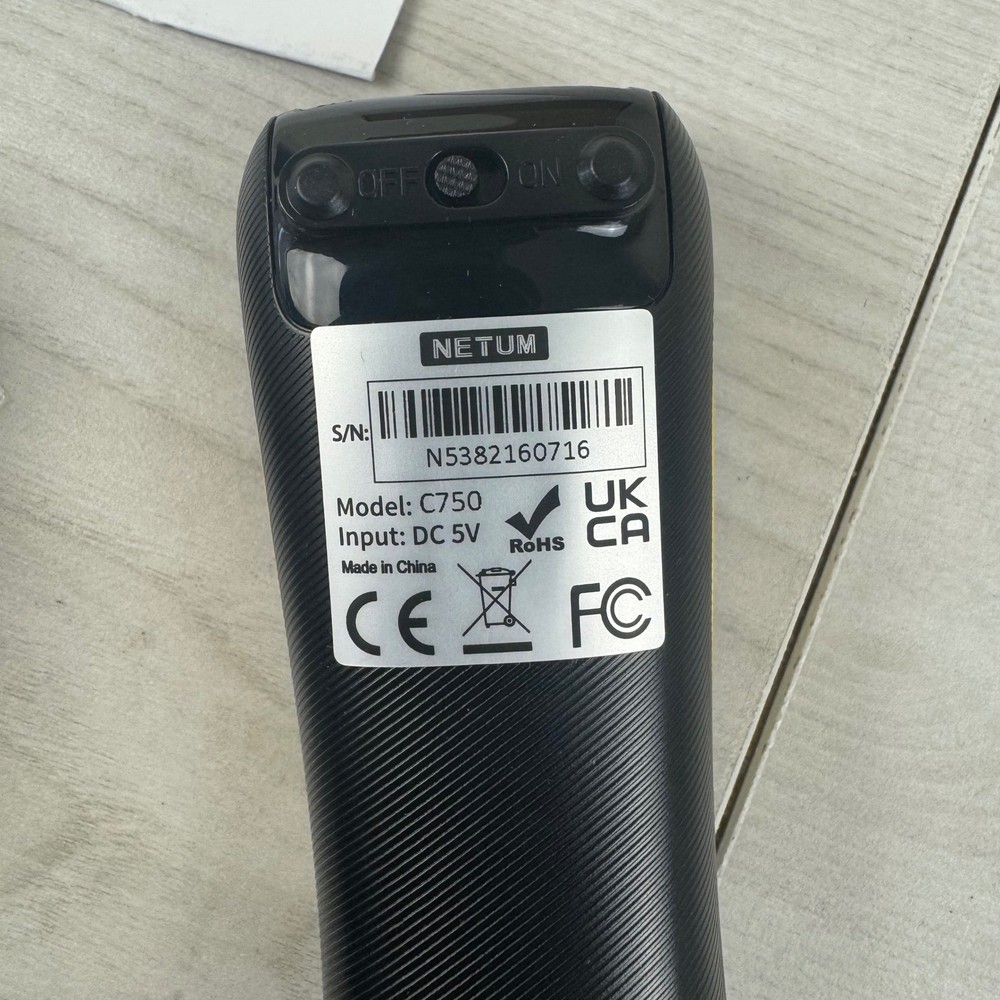 NETUM C750 Mini Bluetooth Barcode Scanner 1D 2D QR Code Reader Portable Wireless