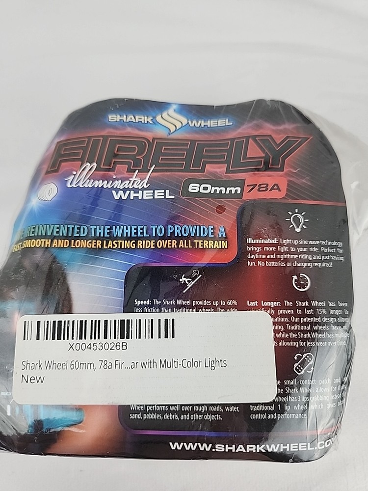 Shark Wheel Firefly 60mm 78A Illuminated Wheel