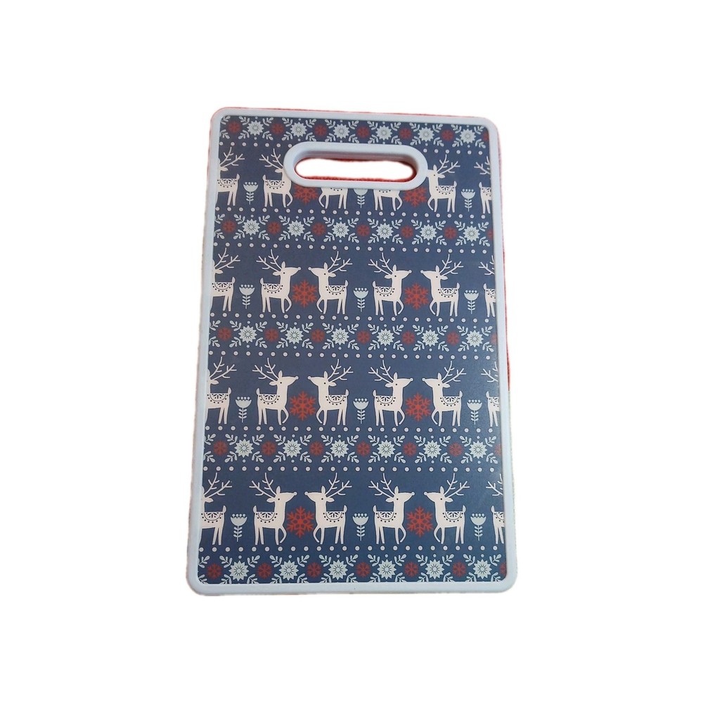 CORE kitchen  reindeer red snowflake Cutting Board.