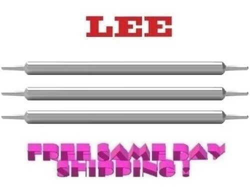 Lee Double Ended Decapping Rod for Handgun Dies, 3 PACK!! # 91909