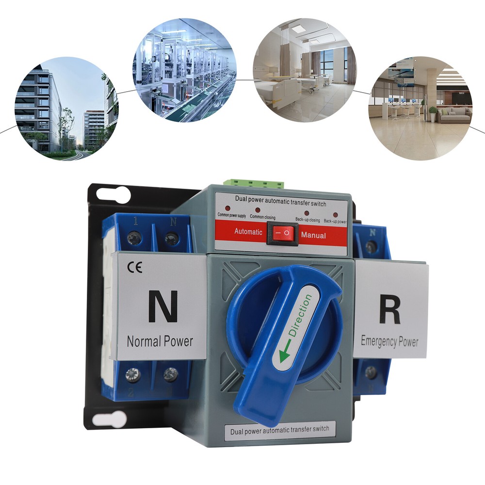 2P Automatic Mini Switch Dual Power Transfer Switch Conversion Switch Self Cast