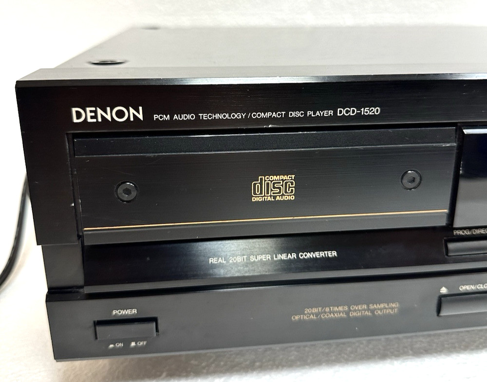 Denon DCD-1520 CD Player Tested & Working! READ!