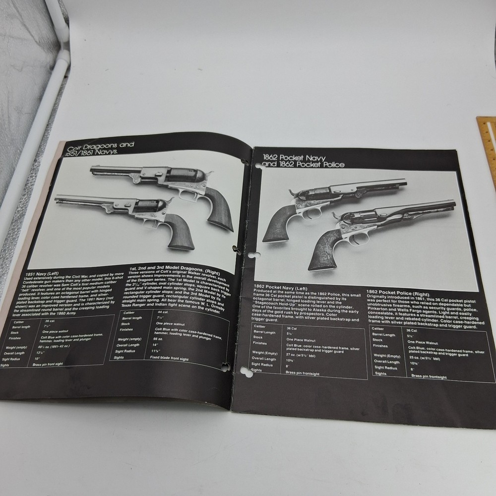 Vintage 1981 COLT FIREARMS 24 Page Catalog Dragoons Navy Python Army Diamondback