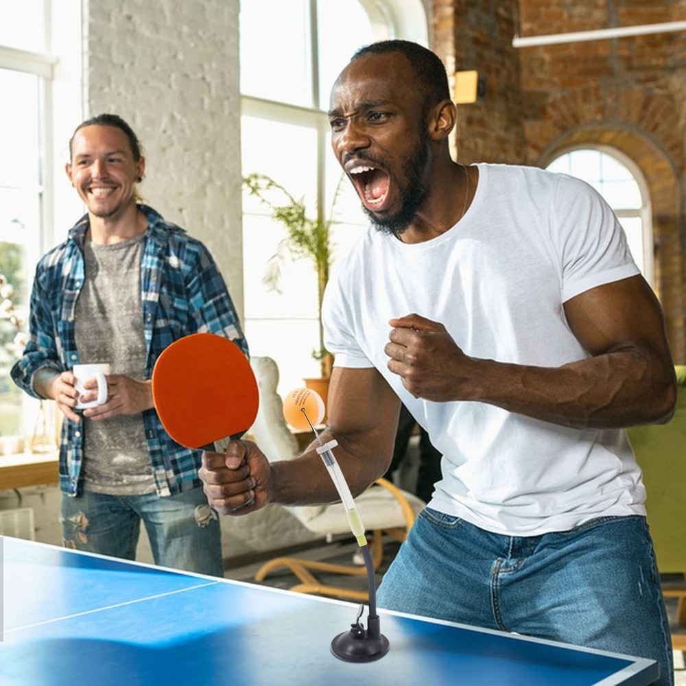 Serve Ball Stroking Self Training Ping Pong Table Tennis Trainer Machine