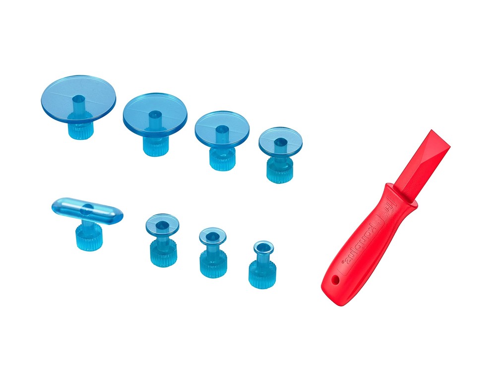 Dent Removal Puller Tabs Kit 25PCS Glue Pulling Tabs Plastic Scraper PDR