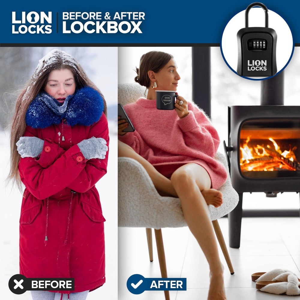 Key Lock Box for Keys with Code (24 Pack) 4 Digit Combination Lockbox for Key...