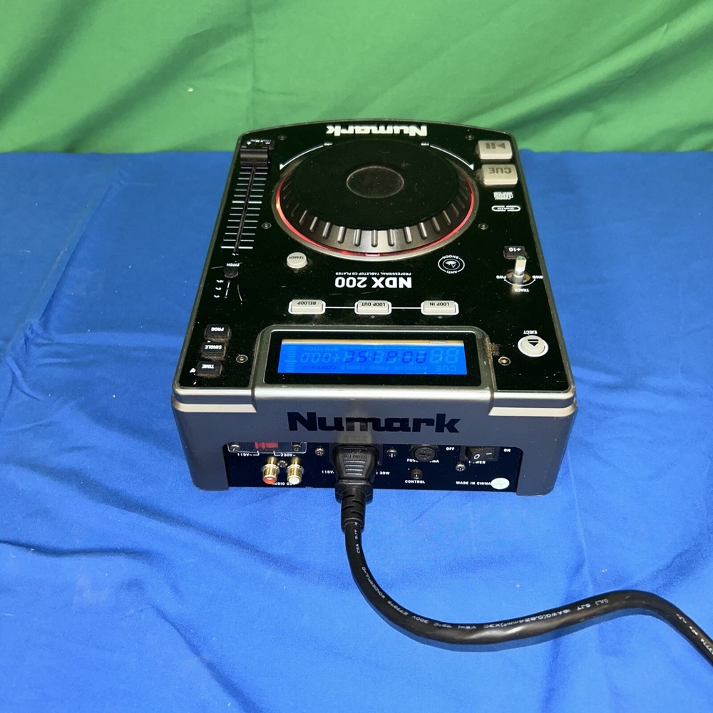 Numark DJ NDX200 Professional Tabletop CD Player Mix Loop AS-IS