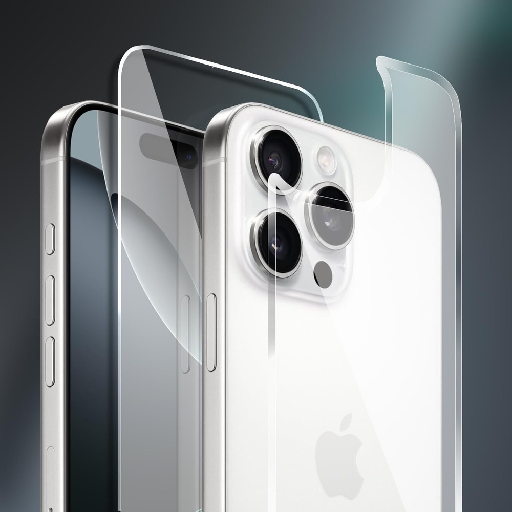 Front+Back Full Body Tempered Glass Screen Protector For iPhone 16 Pro Max Plus