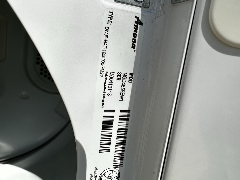 Amana Dryer Gas