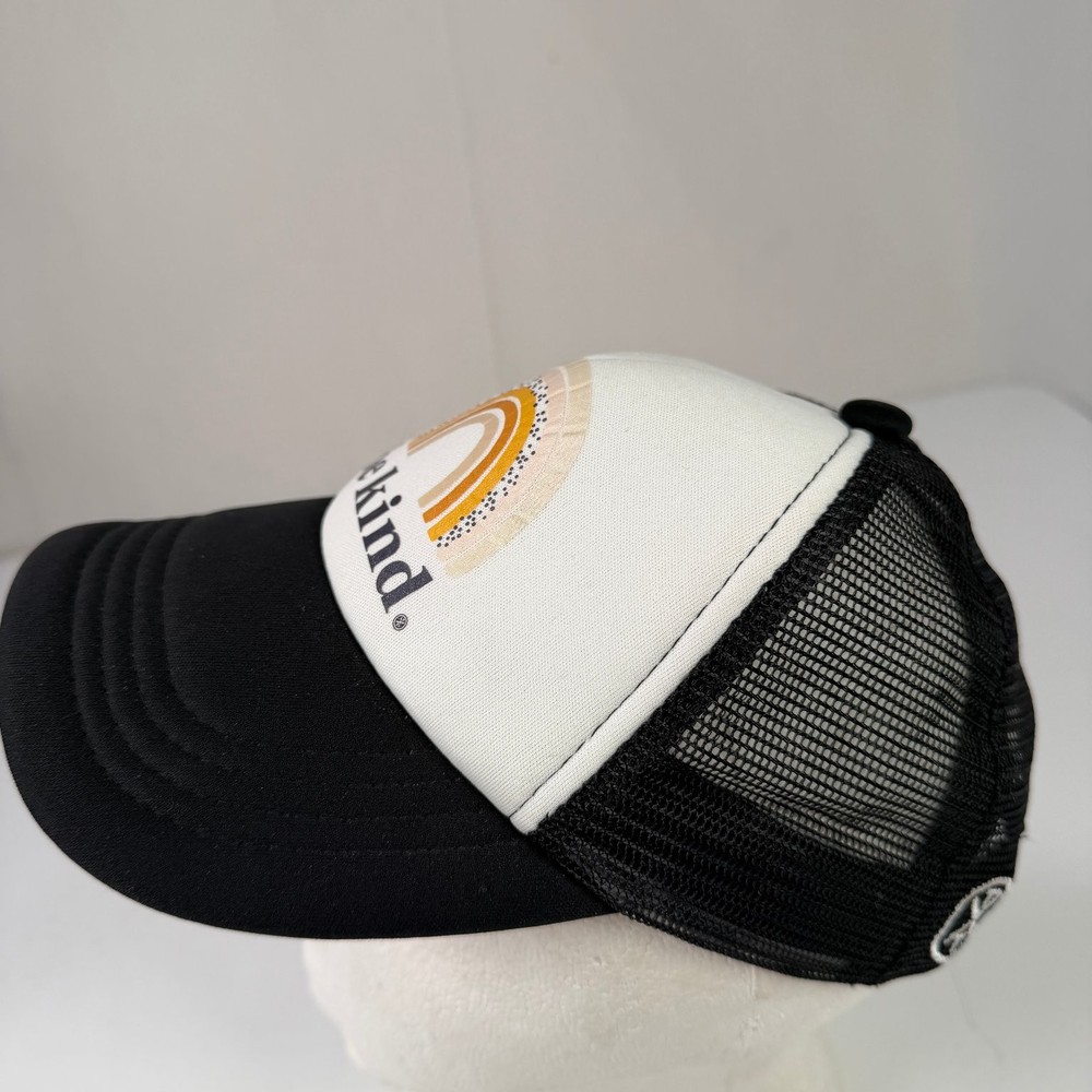 Be Kind TINY TRUCKER CO. Boys Hat Black White Rainbow Mesh Snapback Adjustable