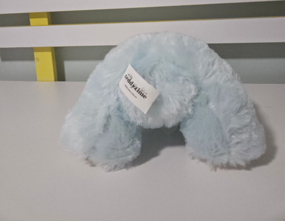 TEDDYTIME BLUE TEDDY BEAR BLUE BOW 20CM
