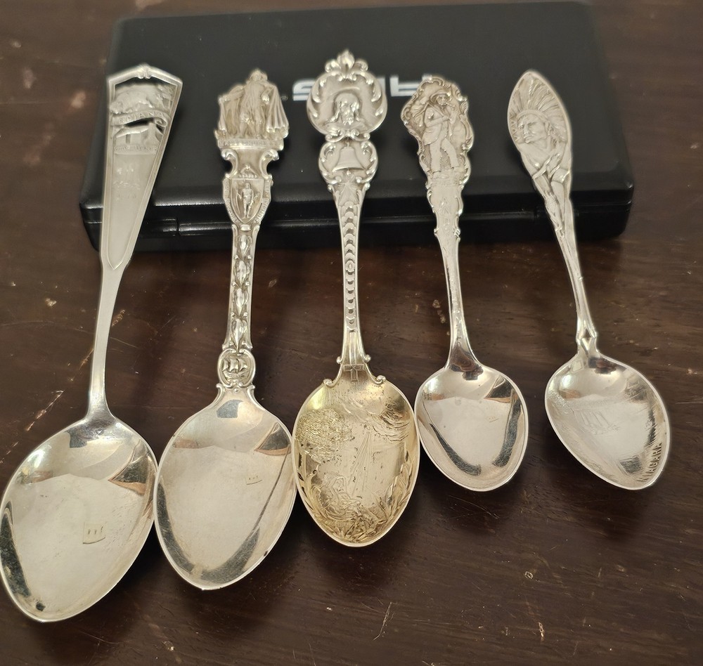 Vintage Sterling Silver Spoons Various Themes