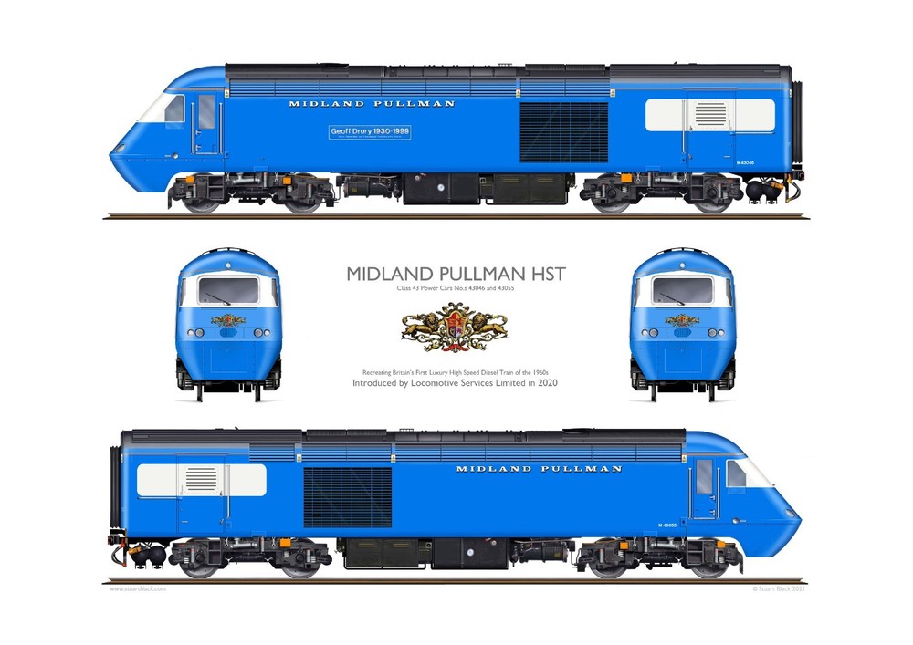 Midland Pullman HST - Print