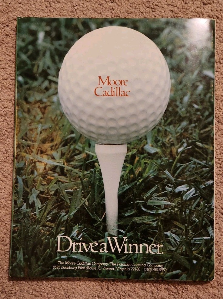 1983 Kemper Open Program + Daily Pairing Sheet For Final Fred Couples First Win