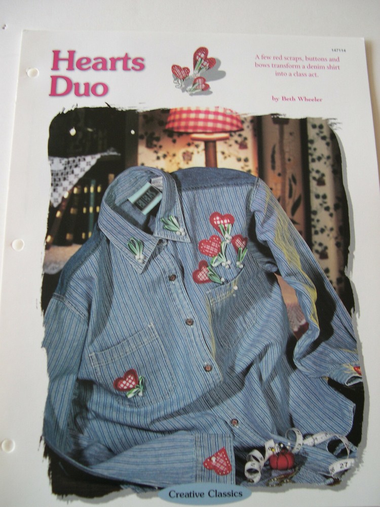 Hearts Duo Applique Pattern Creative Scrap Quilting