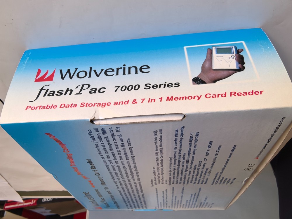 Wolverine Data 80GB FlashPac 7000 Series Portable Data Storage HDD Version