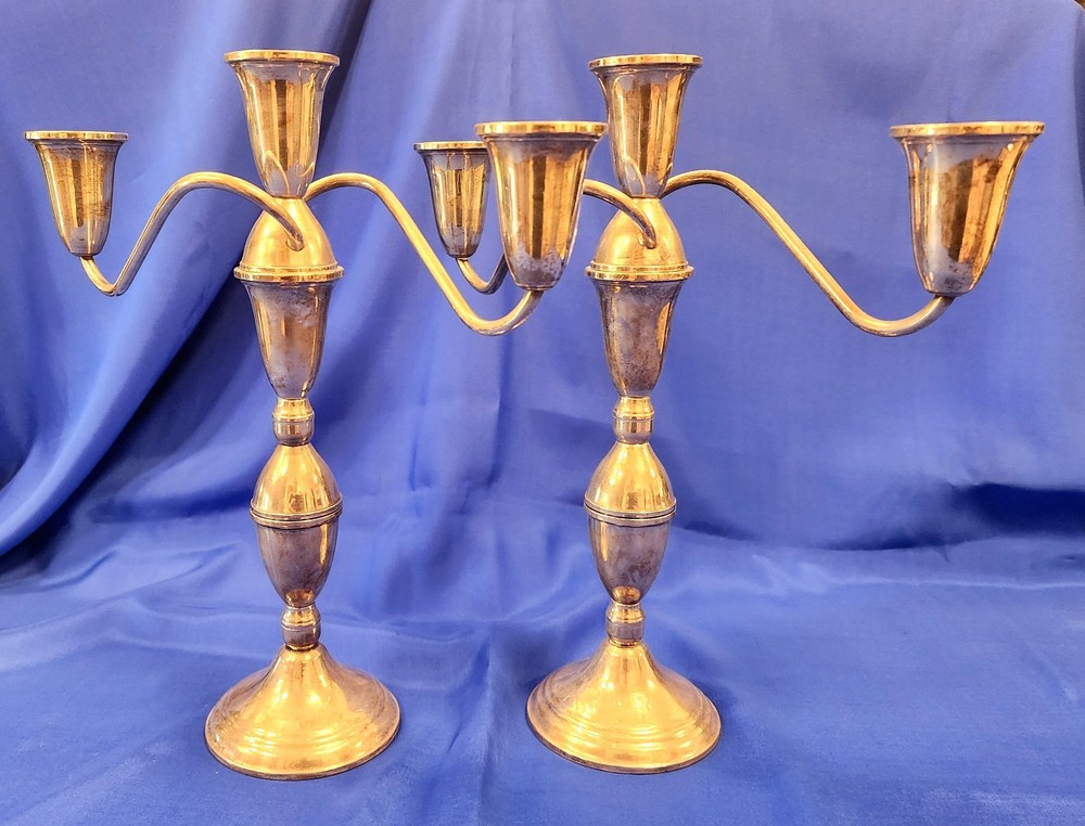Raimond Sterling Silver Weighted Candlestick Holder, Set of 2