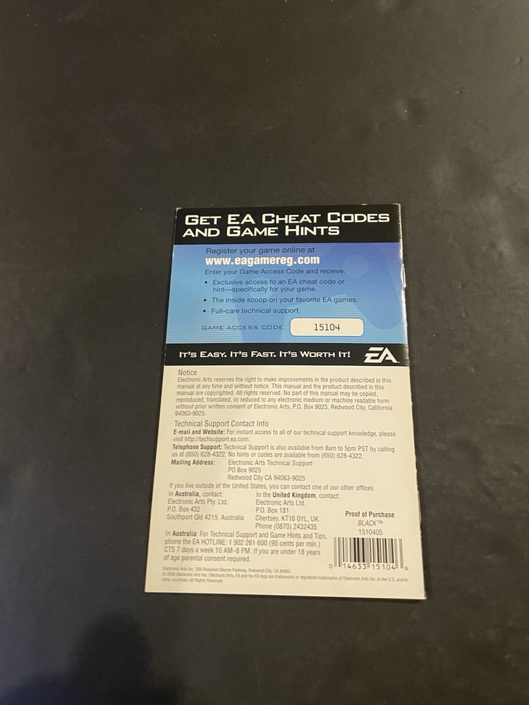 black xbox manual only