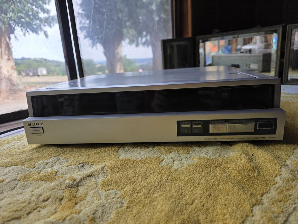 SONY PS-FL1 VINTAGE FRONT LOADINGTURNTABLE RECORD PLAYER WORKS #139