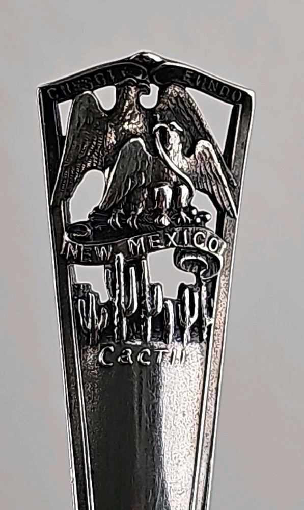 Unique New Mexico Sterling Silver Spoon Cacti Double Eagle 17g