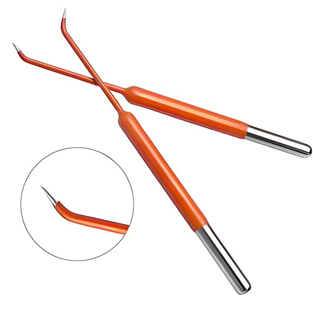 Angled 5cm Colorado Micro Needle Electrode Dissecting Electrosurgical Tip
