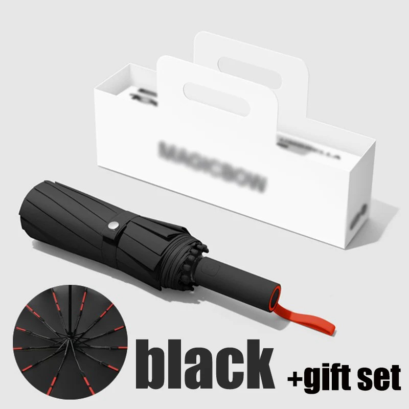 Fully Automatic Windproof Strong Automatic Folding Umbrella 72 Bone Sun & Rain