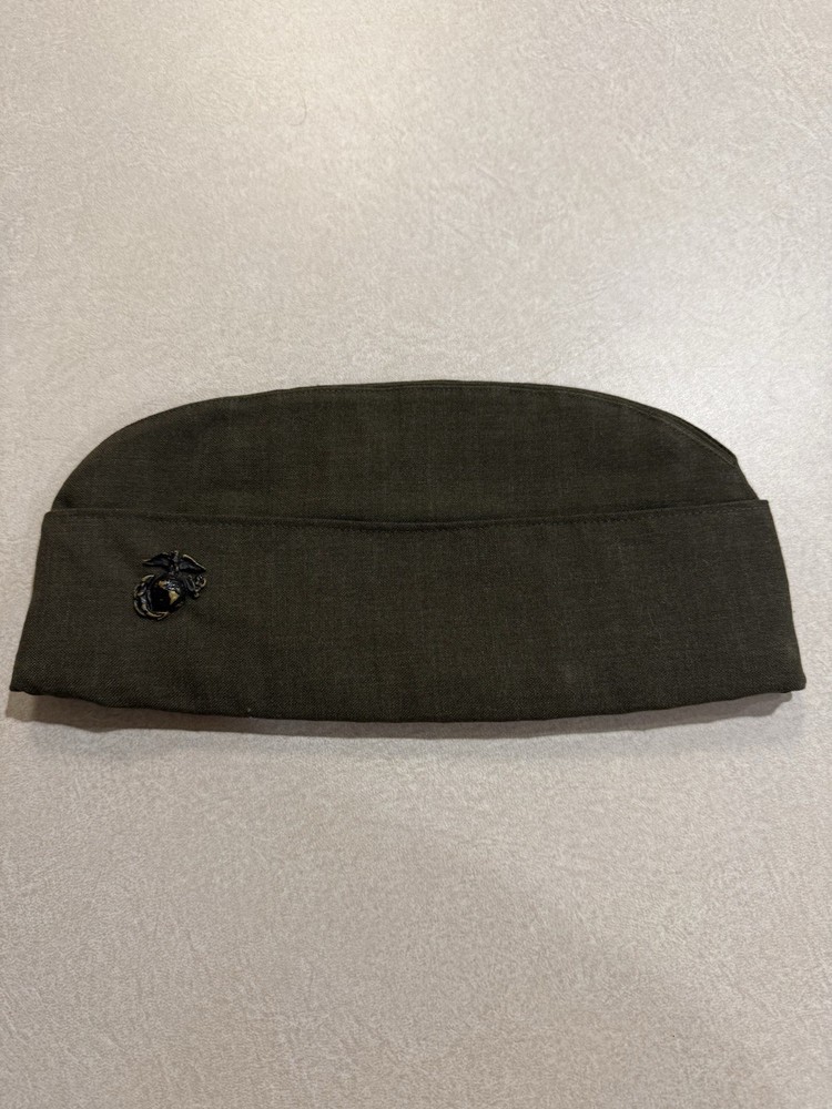WWII USMC Garrison Cap Named