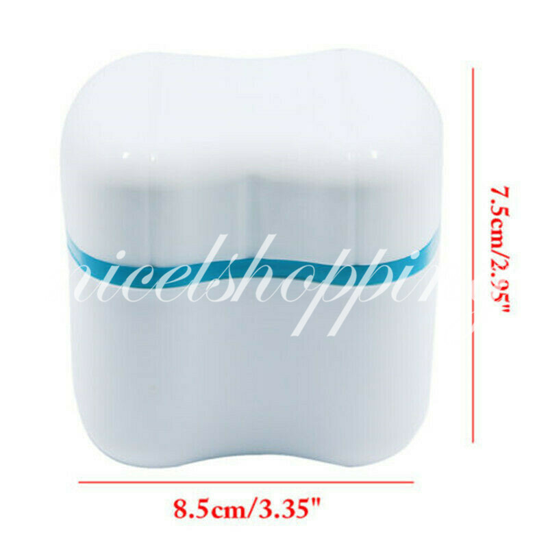 1 Pc Dental Bath Denture Teeth Box Storage Case Rinsing Basket Container