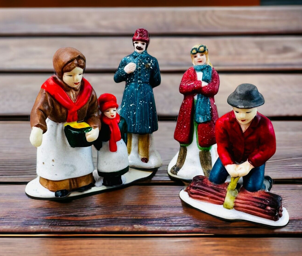 4 vtg Dept 56 figurines