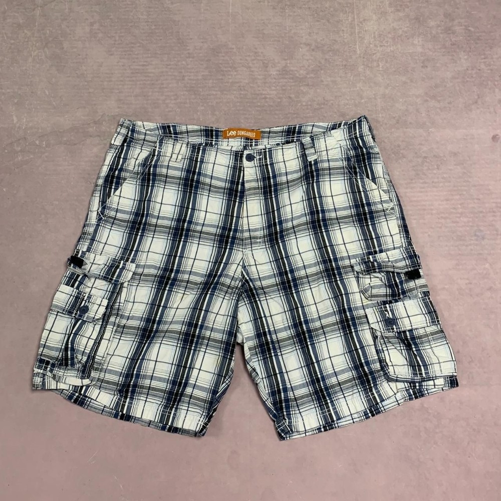 Lee Shorts Cheched Patterned Cargo Shorts Men's 42