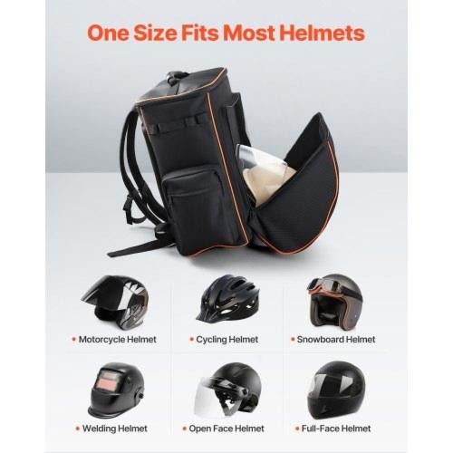 Welding Backpack 356L Welder Backpack for Tools and Helmet 600D Polyester