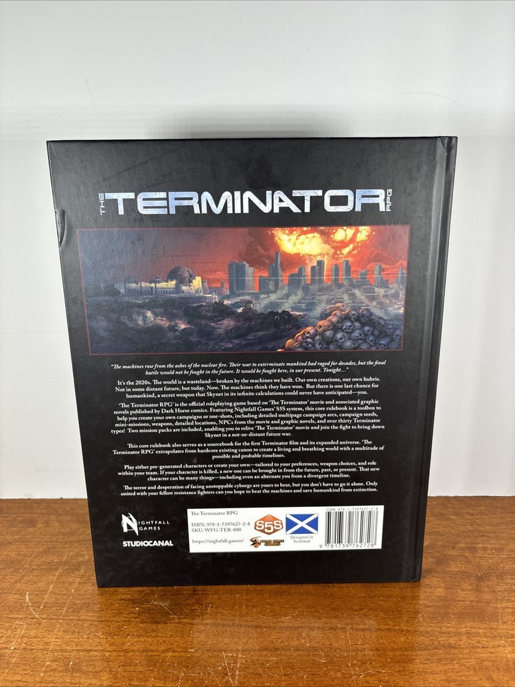 Word Forge RPGs Terminator RPG - Core Rulebook Hardback Nightfall Games