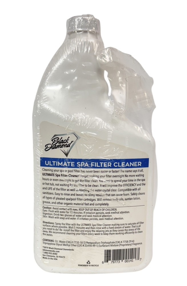 Black Diamond Stoneworks Ultimate Spa Filter Cleaner Fast-Acting 32 Fl. Oz. 1 Qt
