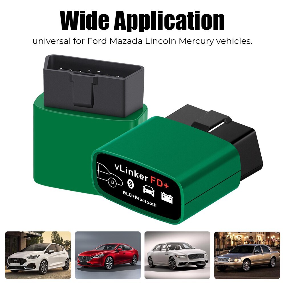 Vgate vLinker FD+ OBD2 Code Reader BT 4.0 Scanner FORScan for iOS Android/Window