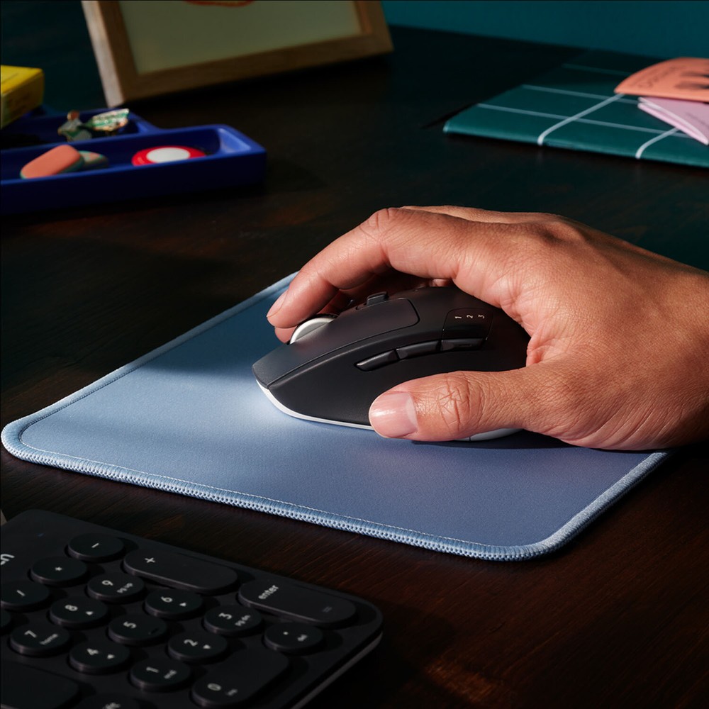 Logitech - Mouse Pad Studio Series with Spill-Resistant Surface (Medium) - Bl...