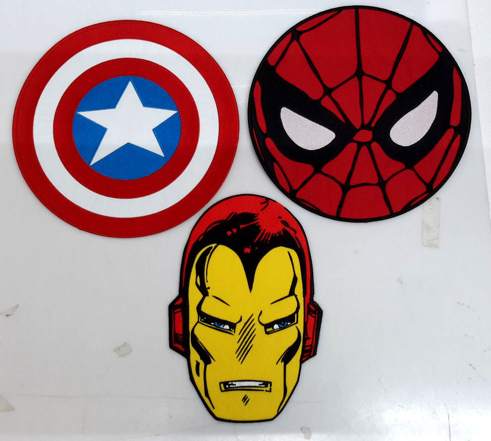 Giant 10" Tall Marvel Comic Book Superhero Back Patch Collection-Your Choice (3)