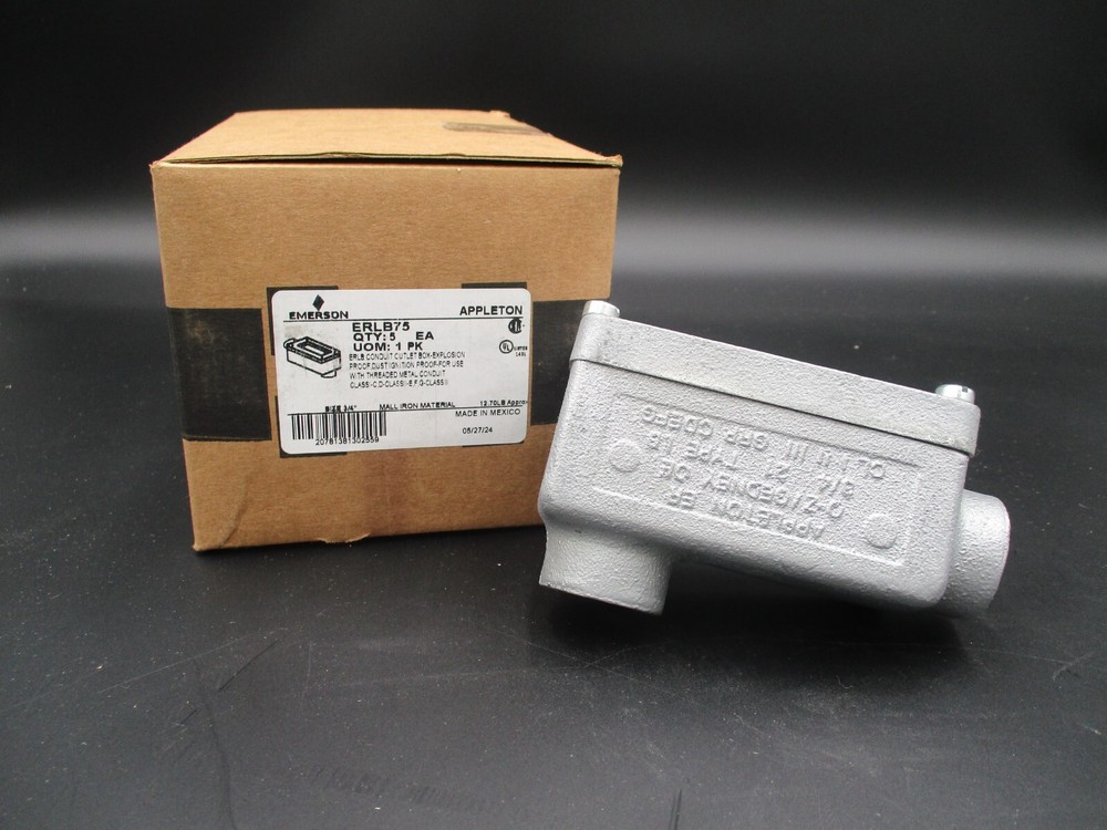 (QTY 1) APPLETON ERLB75  3/4"  EXPLOSION PROOF LB FITTING *SAME DAY SHIP