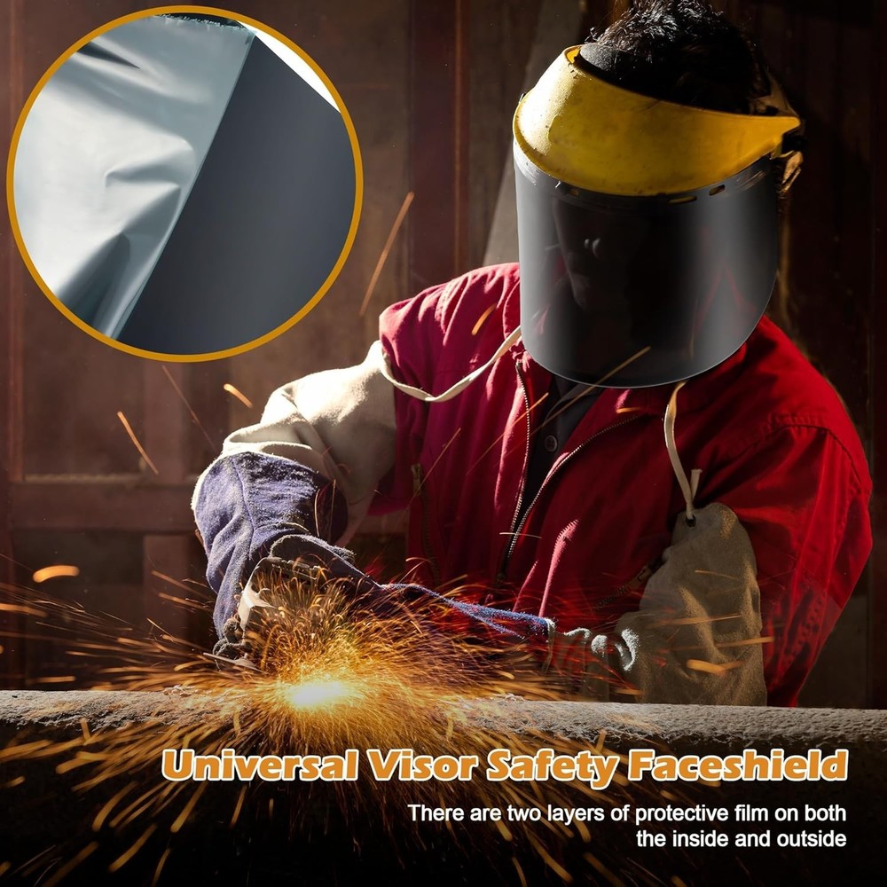 Tinted Full Face Shield Replacement Lens – Scratch-Resistant for All Activities