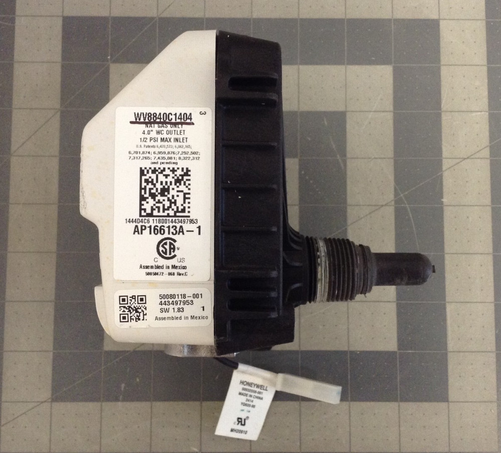 Honeywell Water Heater Gas Valve WV8840C1404