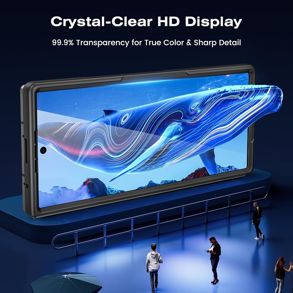 Caka Galaxy Z Fold 6 Front Frame w/ Built-in Tempered Glass Screen Protector