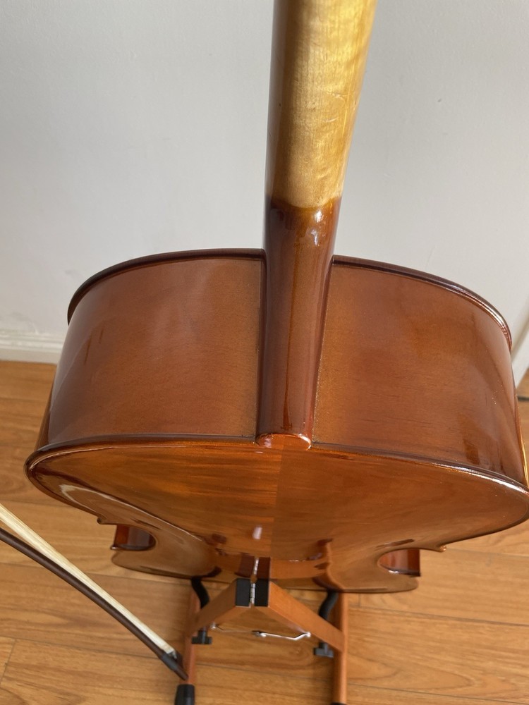 Full Size (4/4) Cello with Bag, Bow, and Stand