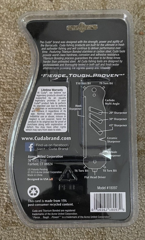 Cuda Knife Shear & Hook Sharpener 18097