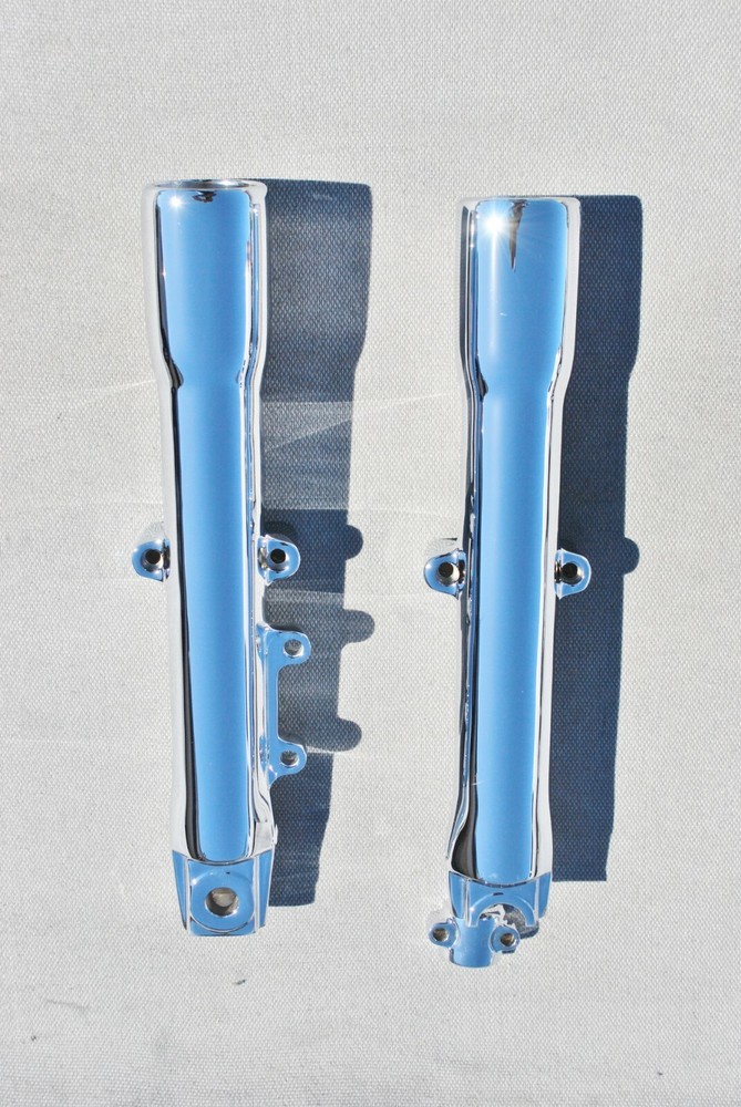 Harley Davidson Heritage FLSTC 2008-2010 Chrome Lower Slider Fork Legs Exchange
