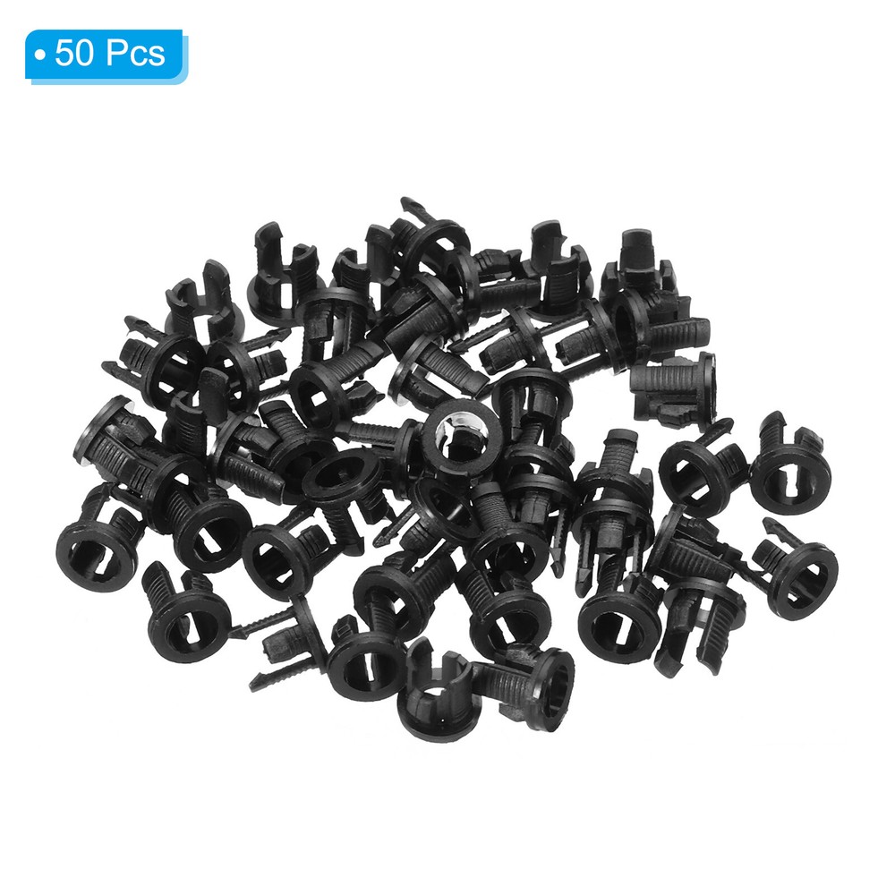 50pcs 5mm Light Emitting Diode Holder Clip Bulb Socket Panel LED Holders