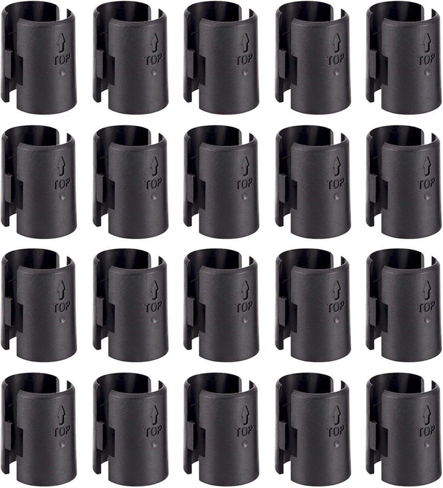 Versatile 40-Pack Wire Shelf Clips for 1" Shelves - Durable ABS Locks