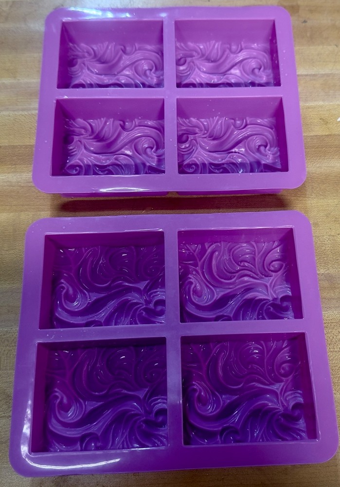 Silicone soap molds set of 2