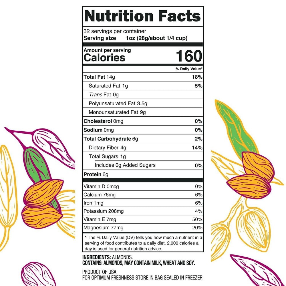 Member's Mark Whole Natural Almonds, 48 Ounce